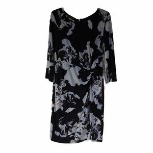 INC gathered waist jersey dress